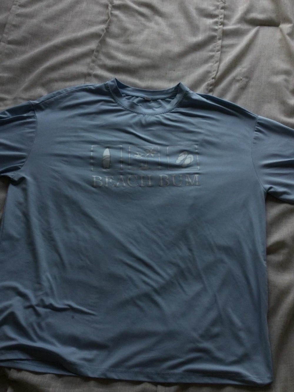 Free People Beach Bum Short Sleeve Tee in BabyBlue(lighting makes it look dark)